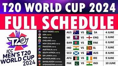t20 world cup 2024 schedule,